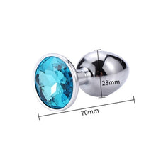 Load image into Gallery viewer, Runyu Toys for Adults Plug Anal Sex Metal Butt Plug With Jewelry Erotic Toy  Mini Vibrator Anal Plug Private Good for Men/Women