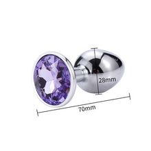 Load image into Gallery viewer, Runyu Toys for Adults Plug Anal Sex Metal Butt Plug With Jewelry Erotic Toy  Mini Vibrator Anal Plug Private Good for Men/Women