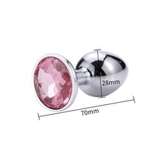 Load image into Gallery viewer, Runyu Toys for Adults Plug Anal Sex Metal Butt Plug With Jewelry Erotic Toy  Mini Vibrator Anal Plug Private Good for Men/Women