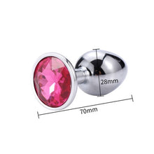 Load image into Gallery viewer, Runyu Toys for Adults Plug Anal Sex Metal Butt Plug With Jewelry Erotic Toy  Mini Vibrator Anal Plug Private Good for Men/Women