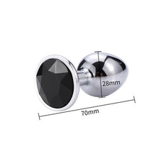 Load image into Gallery viewer, Runyu Toys for Adults Plug Anal Sex Metal Butt Plug With Jewelry Erotic Toy  Mini Vibrator Anal Plug Private Good for Men/Women