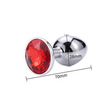 Load image into Gallery viewer, Runyu Toys for Adults Plug Anal Sex Metal Butt Plug With Jewelry Erotic Toy  Mini Vibrator Anal Plug Private Good for Men/Women
