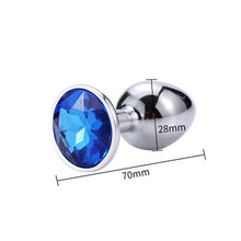 Load image into Gallery viewer, Runyu Toys for Adults Plug Anal Sex Metal Butt Plug With Jewelry Erotic Toy  Mini Vibrator Anal Plug Private Good for Men/Women