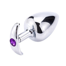 Load image into Gallery viewer, Runyu Toys for Adults Plug Anal Sex Metal Butt Plug With Jewelry Erotic Toy  Mini Vibrator Anal Plug Private Good for Men/Women