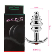 Load image into Gallery viewer, Runyu Toys for Adults Plug Anal Sex Metal Butt Plug With Jewelry Erotic Toy  Mini Vibrator Anal Plug Private Good for Men/Women