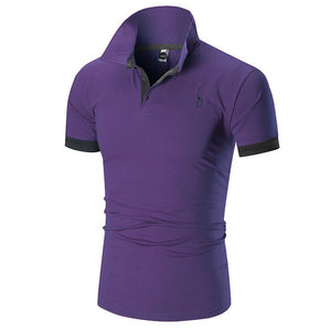 TJWLKJ New Man PoloShirt Brand Mens Casual Deer Embroidery Cotton Polo shirt Men Short Sleeve High Quantity Polo Men