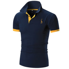 Load image into Gallery viewer, TJWLKJ New Man PoloShirt Brand Mens Casual Deer Embroidery Cotton Polo shirt Men Short Sleeve High Quantity Polo Men