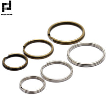 Load image into Gallery viewer, BASEHOME 50pcs/lot 16mm/20mm/25mm Keychain Circle Keyring Findings Fit DIY Keychain Rings Circles Accessories