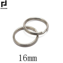 Load image into Gallery viewer, BASEHOME 50pcs/lot 16mm/20mm/25mm Keychain Circle Keyring Findings Fit DIY Keychain Rings Circles Accessories