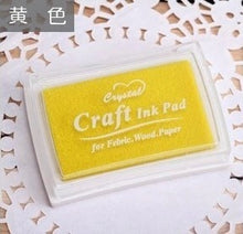 Load image into Gallery viewer, 15 Colors Inkpad Handmade DIY Craft Oil Based Ink Pad Rubber Stamps Fabric Wood Paper Scrapbooking Ink pad Finger Paint  Wedding