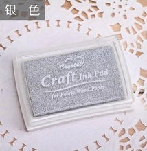 Load image into Gallery viewer, 15 Colors Inkpad Handmade DIY Craft Oil Based Ink Pad Rubber Stamps Fabric Wood Paper Scrapbooking Ink pad Finger Paint  Wedding