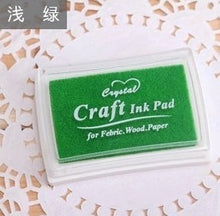 Load image into Gallery viewer, 15 Colors Inkpad Handmade DIY Craft Oil Based Ink Pad Rubber Stamps Fabric Wood Paper Scrapbooking Ink pad Finger Paint  Wedding
