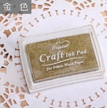Load image into Gallery viewer, 15 Colors Inkpad Handmade DIY Craft Oil Based Ink Pad Rubber Stamps Fabric Wood Paper Scrapbooking Ink pad Finger Paint  Wedding
