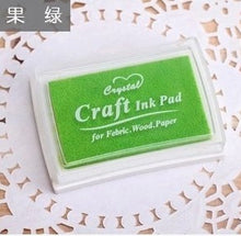 Load image into Gallery viewer, 15 Colors Inkpad Handmade DIY Craft Oil Based Ink Pad Rubber Stamps Fabric Wood Paper Scrapbooking Ink pad Finger Paint  Wedding