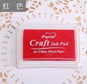 15 Colors Inkpad Handmade DIY Craft Oil Based Ink Pad Rubber Stamps Fabric Wood Paper Scrapbooking Ink pad Finger Paint  Wedding